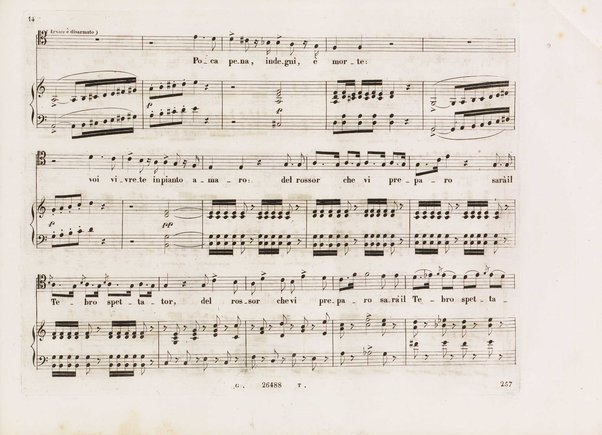 Aureliano in Palmira : dramma serio in due atti di Felice Romani / posto in musica da Gioachino Rossini ; riduzione per canto con accompagnamento di pianoforte di Emanuele Muzio