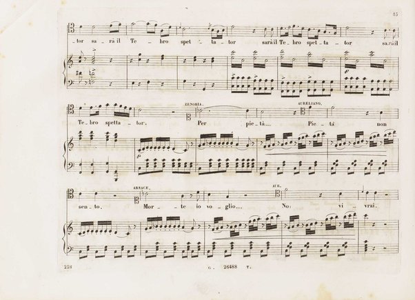 Aureliano in Palmira : dramma serio in due atti di Felice Romani / posto in musica da Gioachino Rossini ; riduzione per canto con accompagnamento di pianoforte di Emanuele Muzio