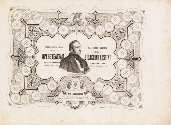 Aureliano in Palmira : dramma serio in due atti di Felice Romani / posto in musica da Gioachino Rossini ; riduzione per canto con accompagnamento di pianoforte di Emanuele Muzio