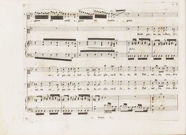 Aureliano in Palmira : dramma serio in due atti di Felice Romani / posto in musica da Gioachino Rossini ; riduzione per canto con accompagnamento di pianoforte di Emanuele Muzio