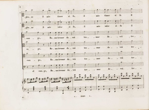 Aureliano in Palmira : dramma serio in due atti di Felice Romani / posto in musica da Gioachino Rossini ; riduzione per canto con accompagnamento di pianoforte di Emanuele Muzio