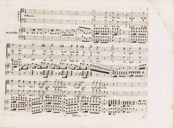 Aureliano in Palmira : dramma serio in due atti di Felice Romani / posto in musica da Gioachino Rossini ; riduzione per canto con accompagnamento di pianoforte di Emanuele Muzio