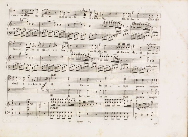 Aureliano in Palmira : dramma serio in due atti di Felice Romani / posto in musica da Gioachino Rossini ; riduzione per canto con accompagnamento di pianoforte di Emanuele Muzio