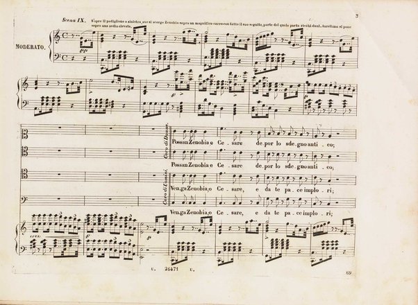Aureliano in Palmira : dramma serio in due atti di Felice Romani / posto in musica da Gioachino Rossini ; riduzione per canto con accompagnamento di pianoforte di Emanuele Muzio