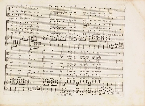 Aureliano in Palmira : dramma serio in due atti di Felice Romani / posto in musica da Gioachino Rossini ; riduzione per canto con accompagnamento di pianoforte di Emanuele Muzio