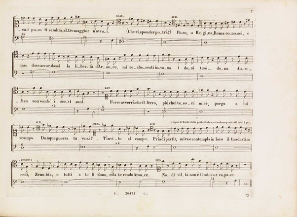 Aureliano in Palmira : dramma serio in due atti di Felice Romani / posto in musica da Gioachino Rossini ; riduzione per canto con accompagnamento di pianoforte di Emanuele Muzio