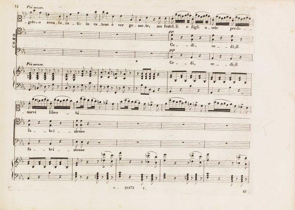 Aureliano in Palmira : dramma serio in due atti di Felice Romani / posto in musica da Gioachino Rossini ; riduzione per canto con accompagnamento di pianoforte di Emanuele Muzio