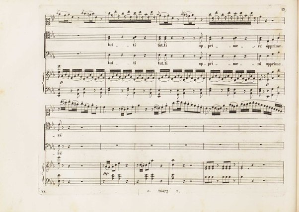 Aureliano in Palmira : dramma serio in due atti di Felice Romani / posto in musica da Gioachino Rossini ; riduzione per canto con accompagnamento di pianoforte di Emanuele Muzio