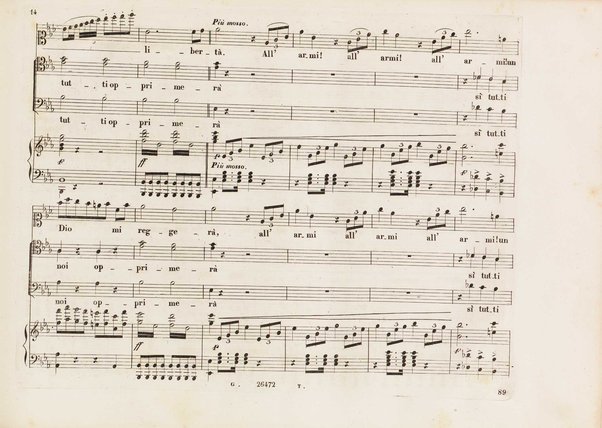 Aureliano in Palmira : dramma serio in due atti di Felice Romani / posto in musica da Gioachino Rossini ; riduzione per canto con accompagnamento di pianoforte di Emanuele Muzio
