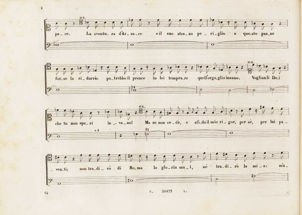 Aureliano in Palmira : dramma serio in due atti di Felice Romani / posto in musica da Gioachino Rossini ; riduzione per canto con accompagnamento di pianoforte di Emanuele Muzio