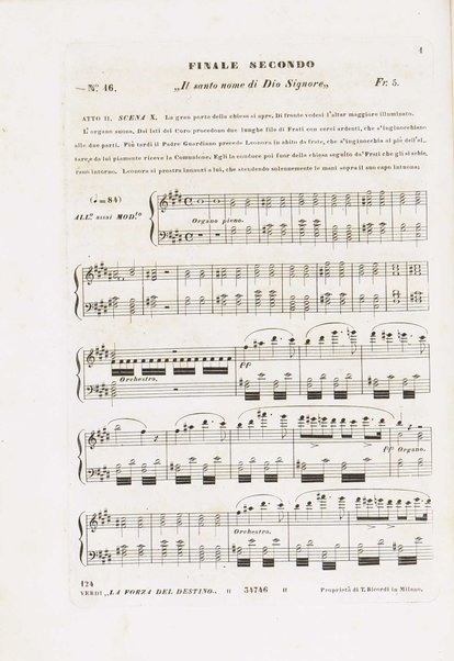 La forza del destino : opera in quattro atti / del maestro cavaliere Giuseppe Verdi ; poesia di F. M. Piave