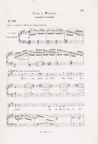 Don Carlo : opera in cinque atti / parole di Méry e Camillo Du Locle ; musica di G. Verdi ; traduzione italiana di Achille de Lauzières ; riduzione per canto e pianoforte di Vauthrot e G. Ricordi