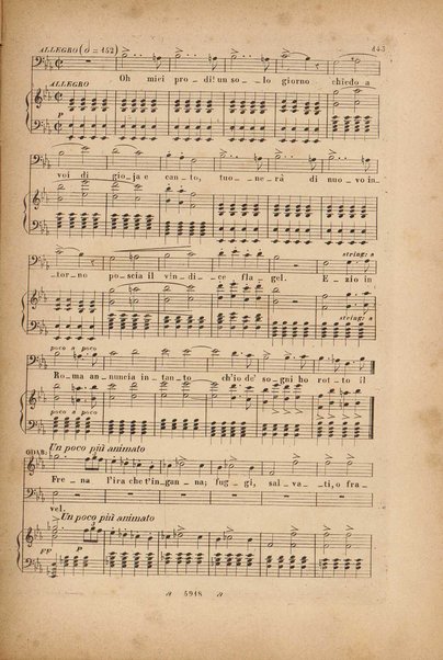 Attila : dramma lirico in 3 atti con prologo / poesia di T. Solera ; musica del M.o Giuseppe Verdi