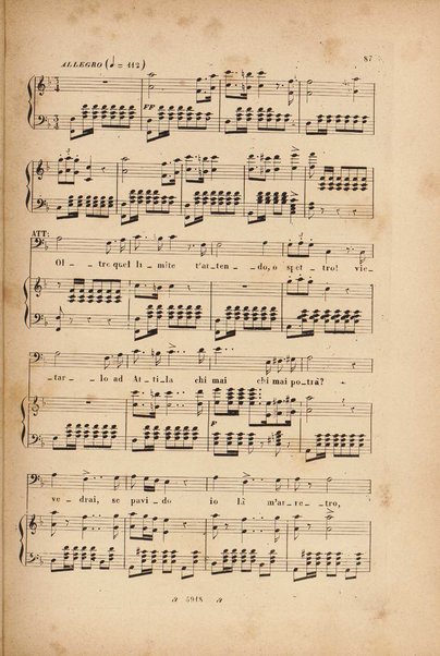 Attila : dramma lirico in 3 atti con prologo / poesia di T. Solera ; musica del M.o Giuseppe Verdi