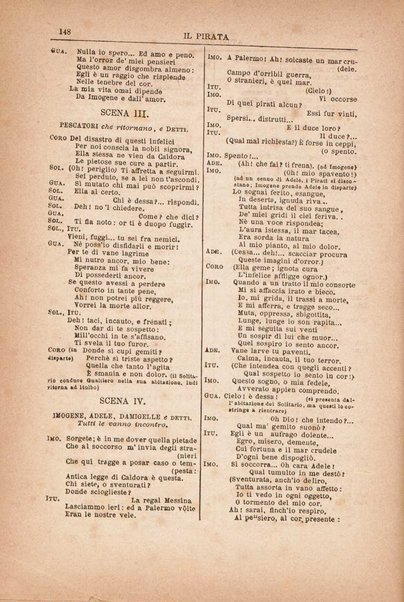 Il pirata : melodramma in due atti / di Vincenzo Bellini ; riduzione per pianoforte solo