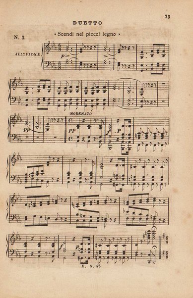 La donna del lago : melodramma serio in due atti / di Andrea Leone Tottolaposto in musica da Gioachino Rossini ; riduzione per pianoforte solo