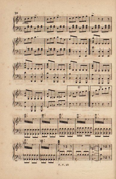 La donna del lago : melodramma serio in due atti / di Andrea Leone Tottolaposto in musica da Gioachino Rossini ; riduzione per pianoforte solo