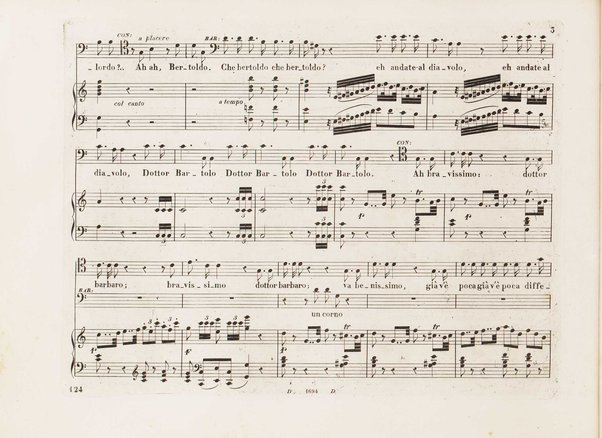 Il barbiere di Siviglia : melodramma giocoso di Cesare Sterbini / posto in musica dal cav.e Gioachino Rossini