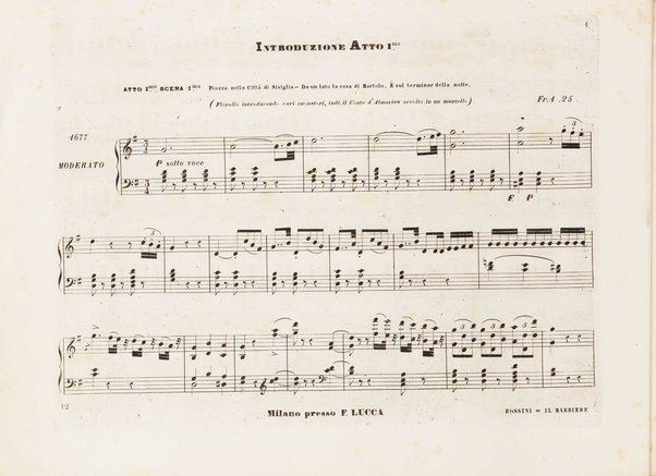 Il barbiere di Siviglia : melodramma giocoso di Cesare Sterbini / posto in musica dal cav.e Gioachino Rossini