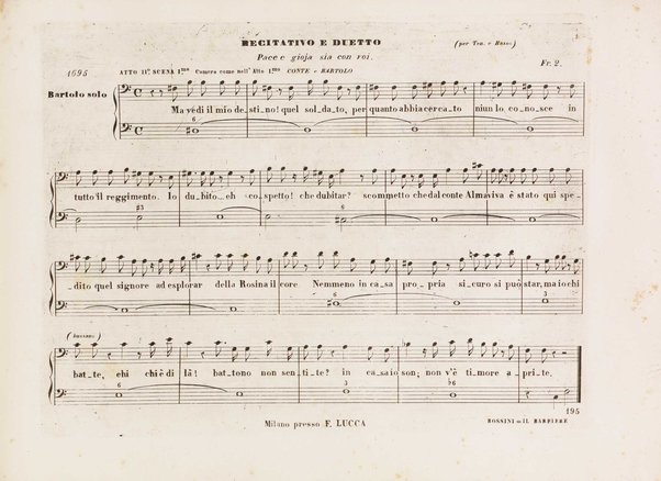 Il barbiere di Siviglia : melodramma giocoso di Cesare Sterbini / posto in musica dal cav.e Gioachino Rossini