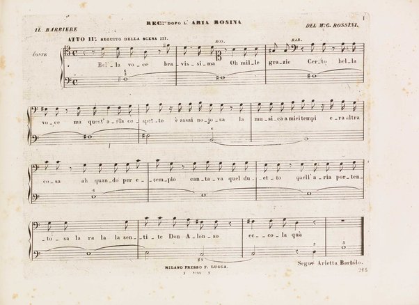 Il barbiere di Siviglia : melodramma giocoso di Cesare Sterbini / posto in musica dal cav.e Gioachino Rossini