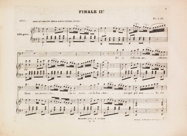 Il barbiere di Siviglia : melodramma giocoso di Cesare Sterbini / posto in musica dal cav.e Gioachino Rossini