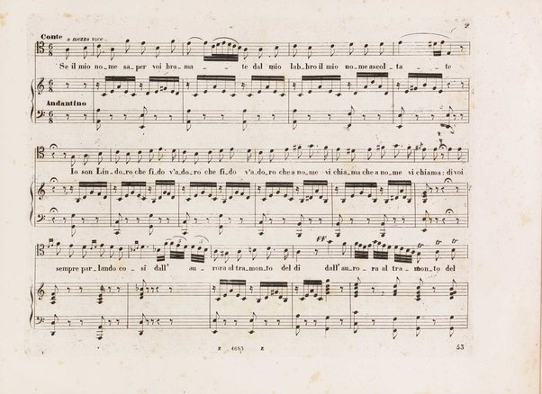 Il barbiere di Siviglia : melodramma giocoso di Cesare Sterbini / posto in musica dal cav.e Gioachino Rossini