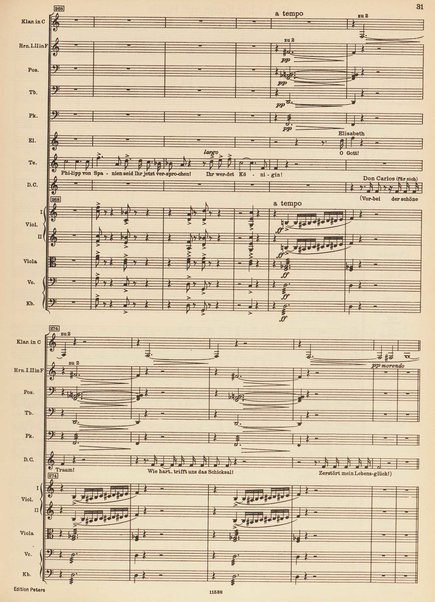 Don Carlos : Oper in einem Vorspiel und vier Akten / G. Verdi ; für die deutsche Bühne neu bearbeitet von Julius Kapp und Kurt Soldan ; herausgegeben von Kurt Soldan