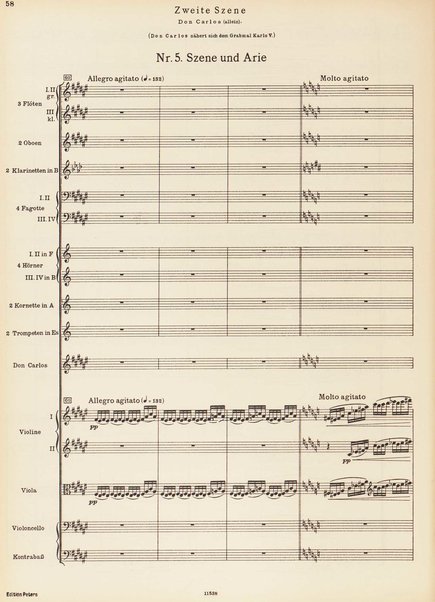 Don Carlos : Oper in einem Vorspiel und vier Akten / G. Verdi ; für die deutsche Bühne neu bearbeitet von Julius Kapp und Kurt Soldan ; herausgegeben von Kurt Soldan