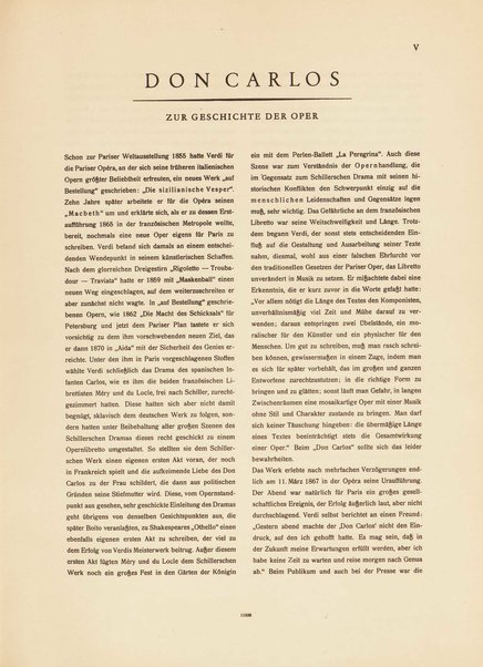 Don Carlos : Oper in einem Vorspiel und vier Akten / G. Verdi ; für die deutsche Bühne neu bearbeitet von Julius Kapp und Kurt Soldan ; herausgegeben von Kurt Soldan