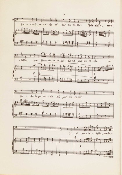 Il giocatore : (Firenze 1775) : intermezzo in tre parti / Luigi Cherubini ; revisione di Bruno Rigacci