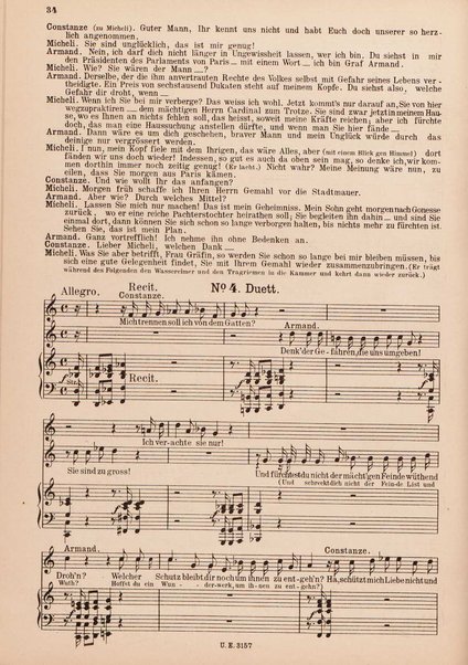 Der Wasserträger : Oper in drei Acten / Text von Jean Nicolas Bouilly ; Deutsche Uebersetzung von Heinr. Gottlieb Schmieder ; Musik von Luigi Cherubini ; Nach der Partitur berichtigt und neu bearbeitet von Richard Kleinmichel