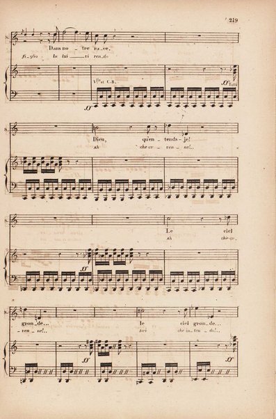 Sémiramis : opéra en quatre actes / de G. Rossini ; avec illustrations, points d'orgue, texte italien et traduction francaise de Méry