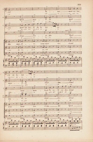 Sémiramis : opéra en quatre actes / de G. Rossini ; avec illustrations, points d'orgue, texte italien et traduction francaise de Méry