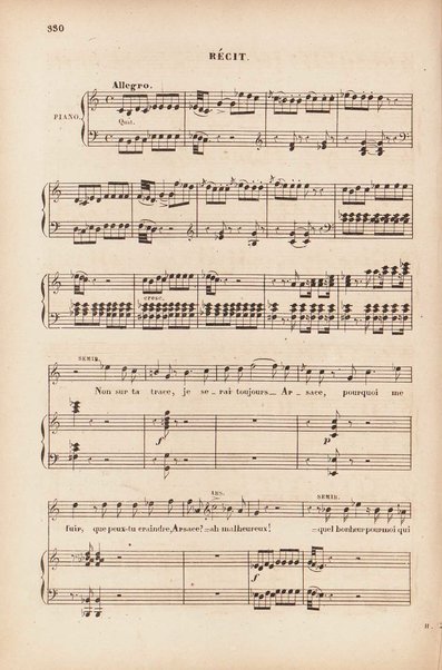 Sémiramis : opéra en quatre actes / de G. Rossini ; avec illustrations, points d'orgue, texte italien et traduction francaise de Méry