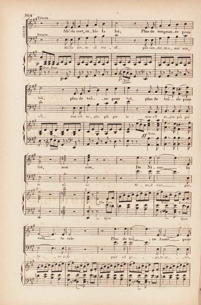 Sémiramis : opéra en quatre actes / de G. Rossini ; avec illustrations, points d'orgue, texte italien et traduction francaise de Méry