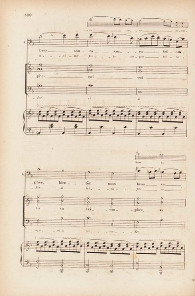 Sémiramis : opéra en quatre actes / de G. Rossini ; avec illustrations, points d'orgue, texte italien et traduction francaise de Méry