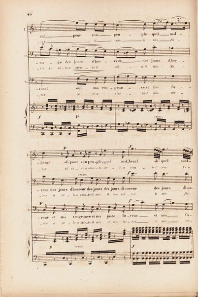 Sémiramis : opéra en quatre actes / de G. Rossini ; avec illustrations, points d'orgue, texte italien et traduction francaise de Méry