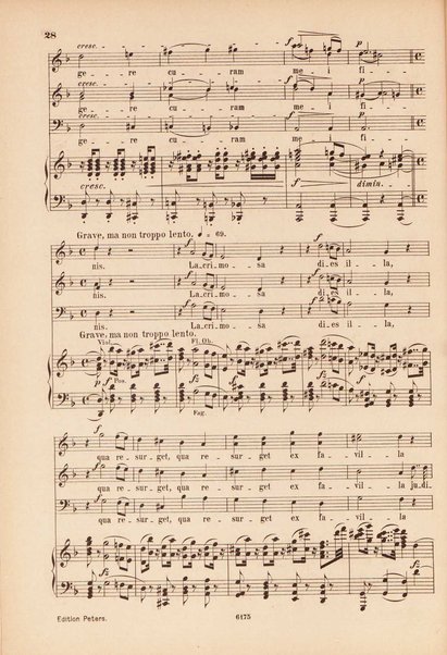 Requiem für Männerstimmen / von L. Cherubini