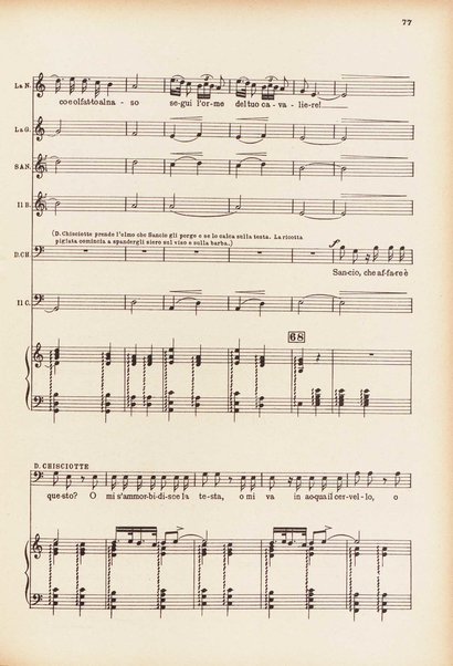 Don Chisciotte : episodi tratti da Cervantes e da Unamuno / musica e testo di Vito Frazzi