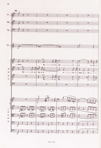 Messa solenne in sol maggiore : per l'incoronazione di Luigi 18. / Luigi Cherubini ; a cura di Giovanni Carli Ballola