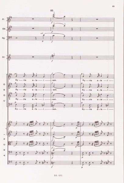 Messa solenne in sol maggiore : per l'incoronazione di Luigi 18. / Luigi Cherubini ; a cura di Giovanni Carli Ballola