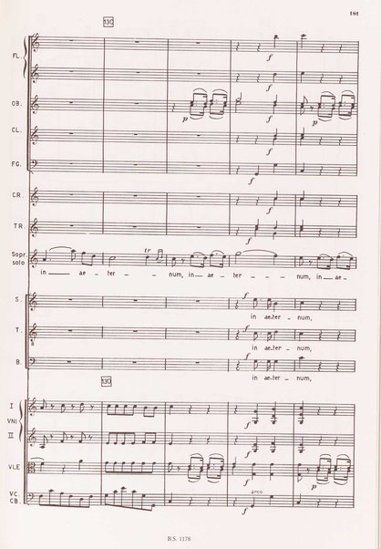 Messa solenne in do maggiore : per soli, coro ed orchestra / Luigi Cherubini ; a cura di Giovanni Carli Ballola