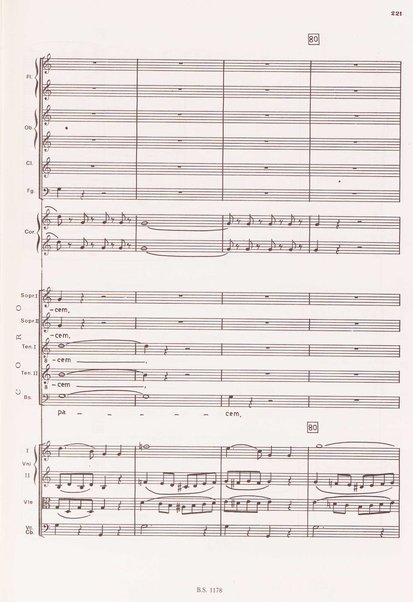 Messa solenne in do maggiore : per soli, coro ed orchestra / Luigi Cherubini ; a cura di Giovanni Carli Ballola