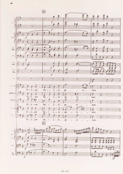 Messa solenne in do maggiore : per soli, coro ed orchestra / Luigi Cherubini ; a cura di Giovanni Carli Ballola