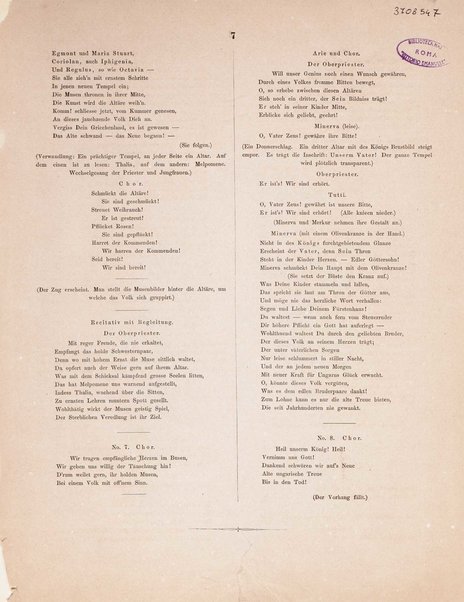 Ludwig van Beethovenʼs: Die Ruinen von Athen : nach dem melodramatischen Festspiel von Kotzebue / mit abgeändertem und verbindendem Text °...! eingerichtet von Robert Heller ; Clavierauszug arrangirt von Fr. W. Grund