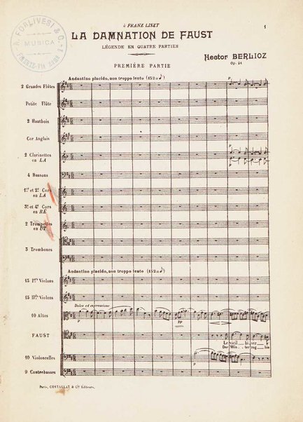 La damnation de Faust : légende dramatique / Hector Berlioz
