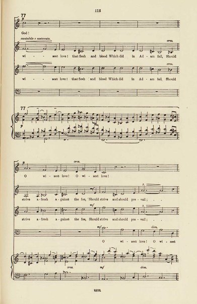 The dream of Gerontius : (Op.38) / by cardinal Newman ; set to music for mezzo-soprano, tenor, and bass soli, chorus and orchestra by Edward Elgar