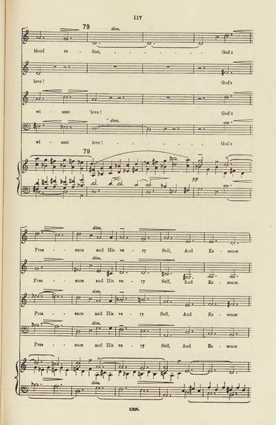 The dream of Gerontius : (Op.38) / by cardinal Newman ; set to music for mezzo-soprano, tenor, and bass soli, chorus and orchestra by Edward Elgar