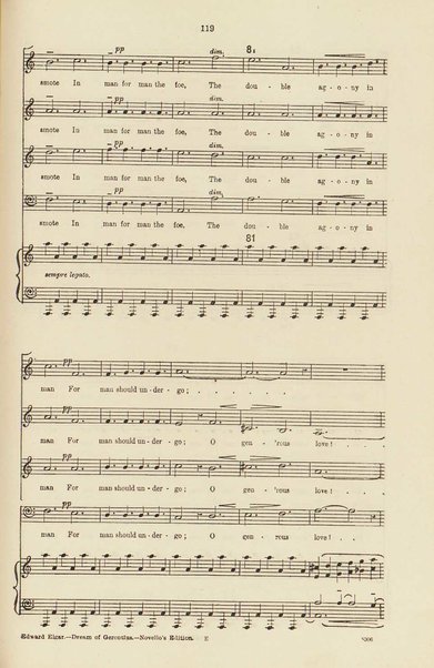 The dream of Gerontius : (Op.38) / by cardinal Newman ; set to music for mezzo-soprano, tenor, and bass soli, chorus and orchestra by Edward Elgar